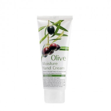 FoodaHolic, Увлажняющий крем для рук с экстрактом оливы Olive Moisture Hand Cream, 100 мл