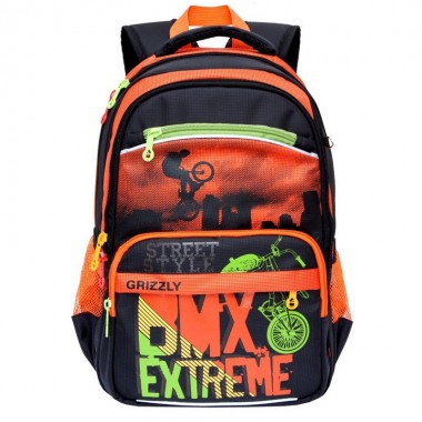 Grizzly, Школьный рюкзак для мальчика BMX Extreme RB-964-3