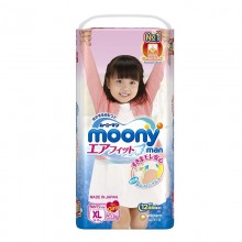 Moony трусики Man для девочек XL (12-17 кг) 38 шт.