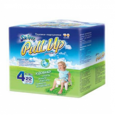 Skippy Pull Up трусики-подгузники для детей, размер L (9-14 кг) 22 шт