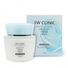 3W Clinic Крем для лица осветляющий Excellent Cream White, 50 гр