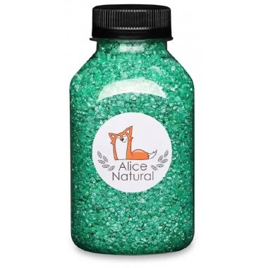 Соль для ванн ароматическая Alice Natural  с шиммером "Мятная" 250г  купить по низкой цене в интернет магазине 4cleaning.ru
