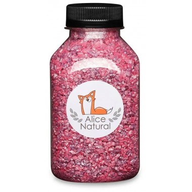 Соль для ванн ароматическая Alice Natural  с шиммером "Ягодная" 250г  купить по низкой цене в интернет магазине 4cleaning.ru