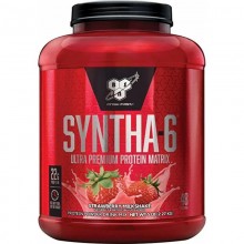 Протеин BSN Syntha-6 Ultra premium protein matrix 5 lb (2.27 кг) клубничный коктейль