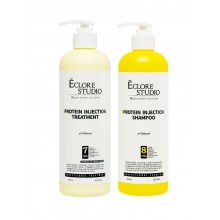 Eclore Studio Набор Шампунь + Кондиционер для волос протеиновый - Protein injection shampoo+ treatment, 500мл + 500 мл