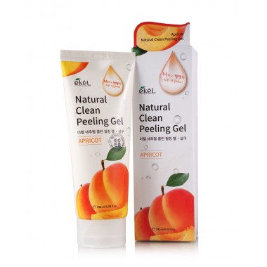 Ekel Пилинг-скатка с экстрактом абрикоса - Natural clean peeling gel apricot, 180мл купить по низкой цене в интернет магазине 10kids.ru