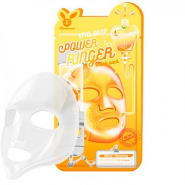 Elizavecca Тканевая маска с Витаминами Vita Deep Power Ringer Mask Pack, 5 шт купить по низкой цене в интернет магазине 4cleaning.ru