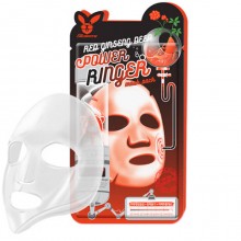 Elizavecca Регенерирующая тканевая маска с экстрактом красного женьшеня Red Ginseng Deep Power Ringer Mask Pack, 1 шт