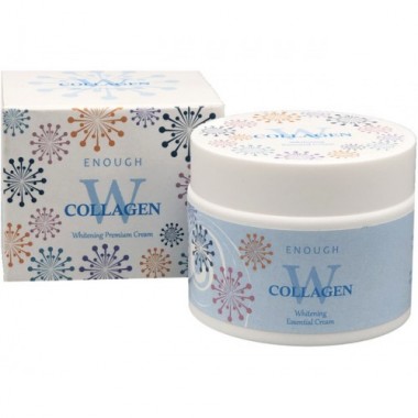 Enough Крем для лица осветляющий W Collagen Whitening Premium Cream 50 мл купить по низкой цене в интернет магазине 4cleaning.ru