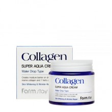 Farmstay Cуперувлажняющий крем для лица с коллагеном Farmstay Collagen Super Aqua Cream 80 мл