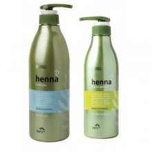 Набор FLOR de MAN Маска для волос и кожи головы Henna Hair Treatment Pack + Шампунь для волос с хной HENNA Hair Shampoo, 730 мл + 500 мл 