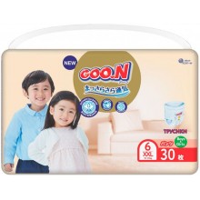 GooN Подгузники трусики Soft размер 6/XXL для малышей 15-25 кг, 30 шт. Одноразовые для детей мягкие дышащие 