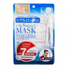 Japan Gals Pure5 Essence Маска для лица с гиалуроновой кислотой, 7 шт