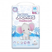 Joonies Подгузники Premium Soft размер M (6-11 кг) 58 шт
