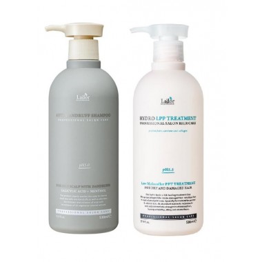 La'dor Набор Шампунь против перхоти Anti Dandruff Shampoo + Маска для волос Hydro LPP, 530мл + 530мл купить по низкой цене в интернет магазине 4cleaning.ru