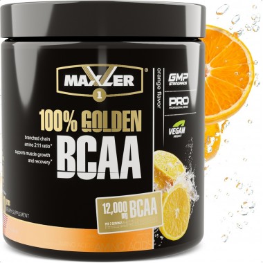 Maxler Аминокислоты БЦАА 100% Golden BCAA "Апельсин" (210 гр) купить по низкой цене в интернет магазине 10kids.ru