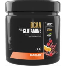 Maxler BCAA + Glutamine, фруктовый пунш, 300 г