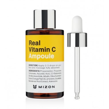 Mizon Real Vitamin C Ampoule Сыворотка для лица с витамином С, 30 мл купить по низкой цене в интернет магазине 4cleaning.ru