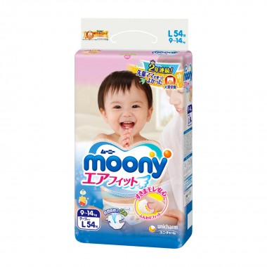 Moony, подгузники L (9-14 кг), 54 шт