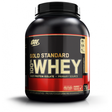 Протеин Optimum Nutrition 100% Whey Gold Standard 2270 г, восхитительная клубника