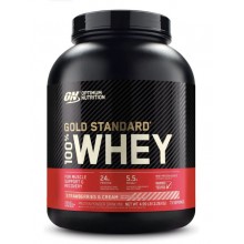 Протеин Optimum Nutrition 100% Whey Gold Standard 2260 г, клубничный крем