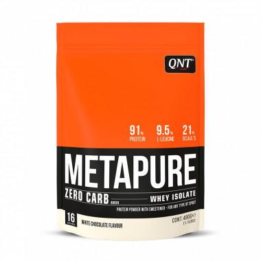 Протеин QNT Metapure Zero Carb (480 г) белый шоколад купить по низкой цене в интернет магазине 4cleaning.ru