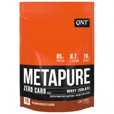 Протеин QNT Metapure Zero Carb (480 г) бельгийский шоколад купить по низкой цене в интернет магазине 4cleaning.ru