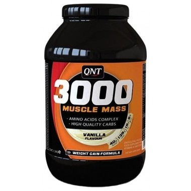 Гейнер QNT 3000 Muscle Mass (1.3 кг) ваниль купить по низкой цене в интернет магазине 4cleaning.ru
