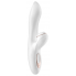 Satisfyer Вибромассажер из силикона с вакуумно-волновой клиторальной стимуляцией Pro G-Spot Rabbit 22 см, белый