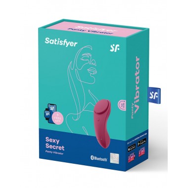 Satisfyer Вибратор из силикона Sexy Secret Panty 8.2 см, красный