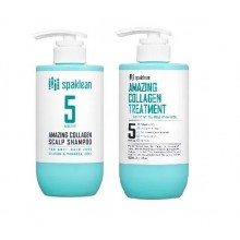 Spaklean Набор Шампунь  + Кондиционер  для кожи головы с коллагеном - Amazing collagen scalp shampoo and treatment, 500мл+500мл