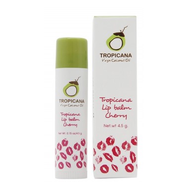 Tropicana Бальзам для губ «вишневый аромат» - Lip balm cherry, 4,5г купить по низкой цене в интернет магазине 4cleaning.ru