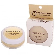 Tropicana Бальзам для губ «кокосовое наслаждение» - Natural coconut lip balm coconut delight, 10г