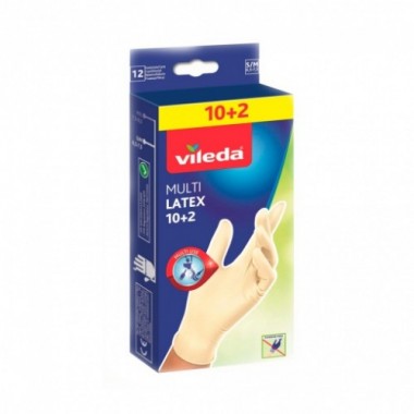 Vileda, перчатки одноразовые размер M/L 12 штук купить по низкой цене в интернет магазине 4cleaning.ru