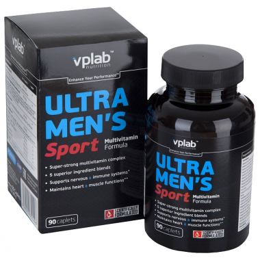 Минерально-витаминный комплекс vplab Ultra Men’s Sport (90 каплет) купить по низкой цене в интернет магазине 4cleaning.ru