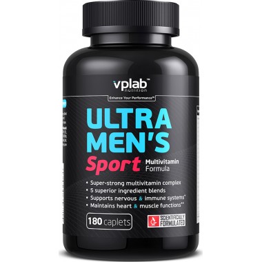 Минерально-витаминный комплекс vplab Ultra Men’s Sport (180 каплет) купить по низкой цене в интернет магазине 4cleaning.ru
